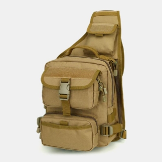 Miesten Nylon Tactical Naamiointi Ratsastus Camping Urheilu Ulkoilu Olkalaukku Rintalaukku