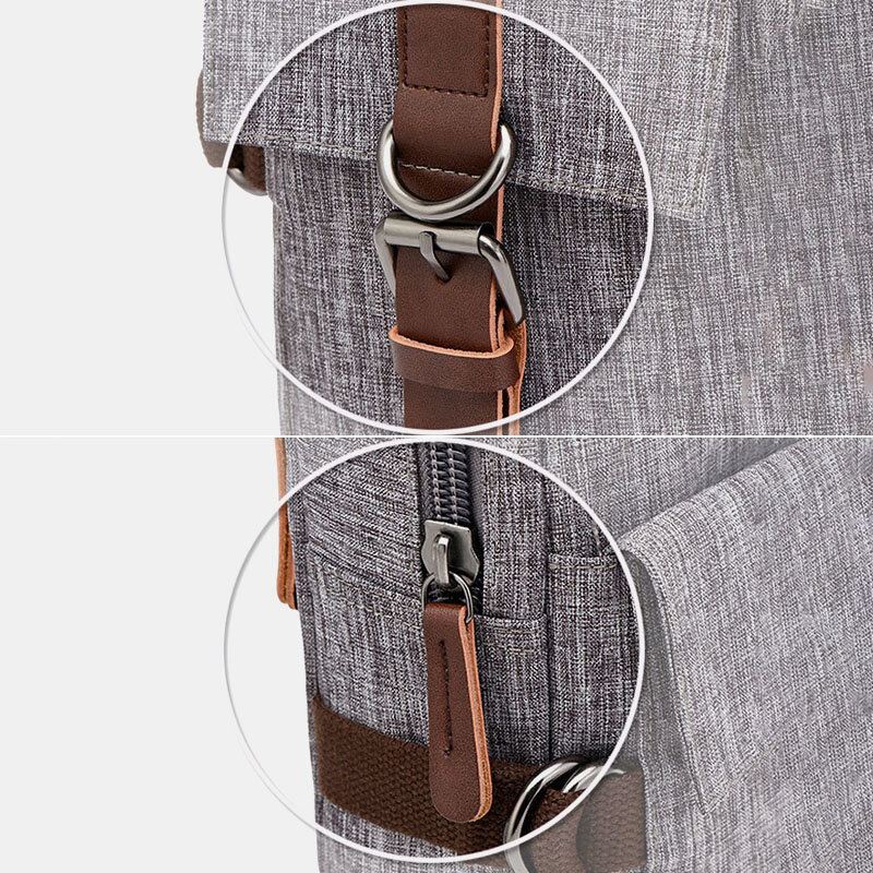 Miesten Suuri Tilavuus Vedenpitävä Varkaudenesto Ulkona Rento Crossbody Laukut Rintalaukku Olkalaukku