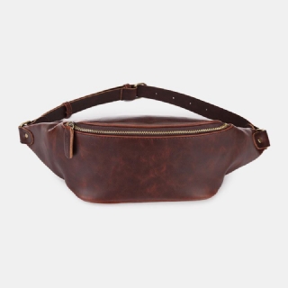 Miesten Tekonahka Retro Sport Multi-carry Vyölaukku Sling Bag Rintalaukku