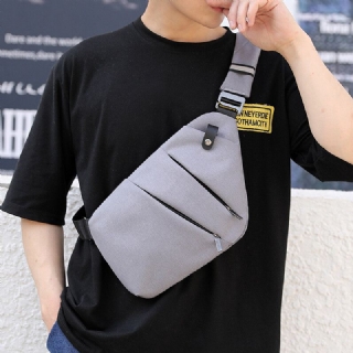 Miesten Valoisa Oxford-tasku Suuri Tilavuus Varkaudenesto Vedenpitävä Crossbody Laukku Rintalaukku Sling Bag