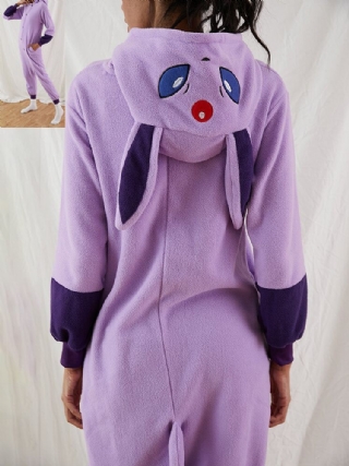 Naiset Söpö Anime Elves Graphics Fleece One Piece Home-hupullinen Haalari Kodikas Kotiasu