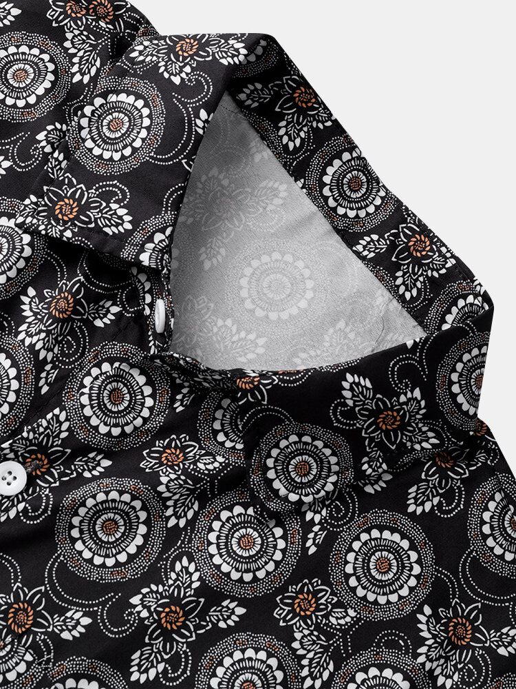Miesten Allover Paisley Print Graceful Leisure All Matched Paidat