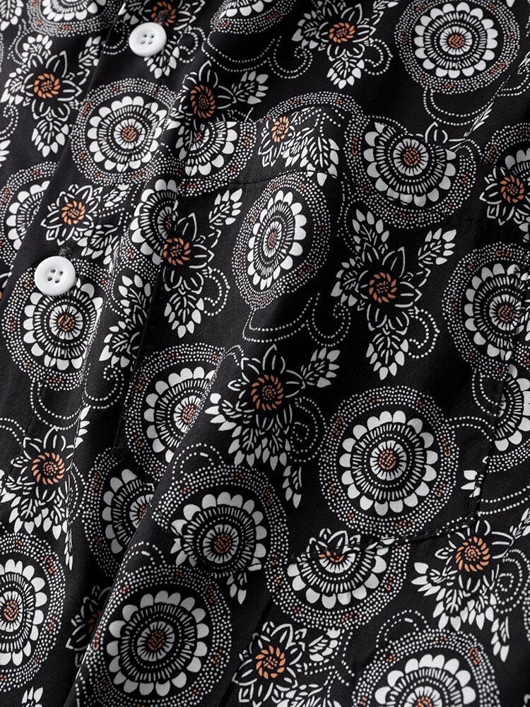 Miesten Allover Paisley Print Graceful Leisure All Matched Paidat