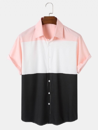 Miesten Colorblock-kuvioiset Rento Kaarevat Helmapaidat