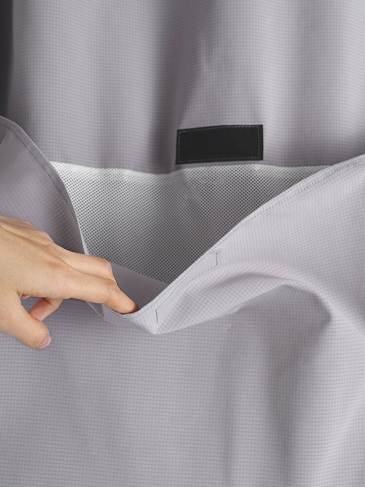 Miesten Mesh Patchwork Taskutasku Porrastettu Suunniteltu Koukkusilmukka Helma Hihansuut Paidat