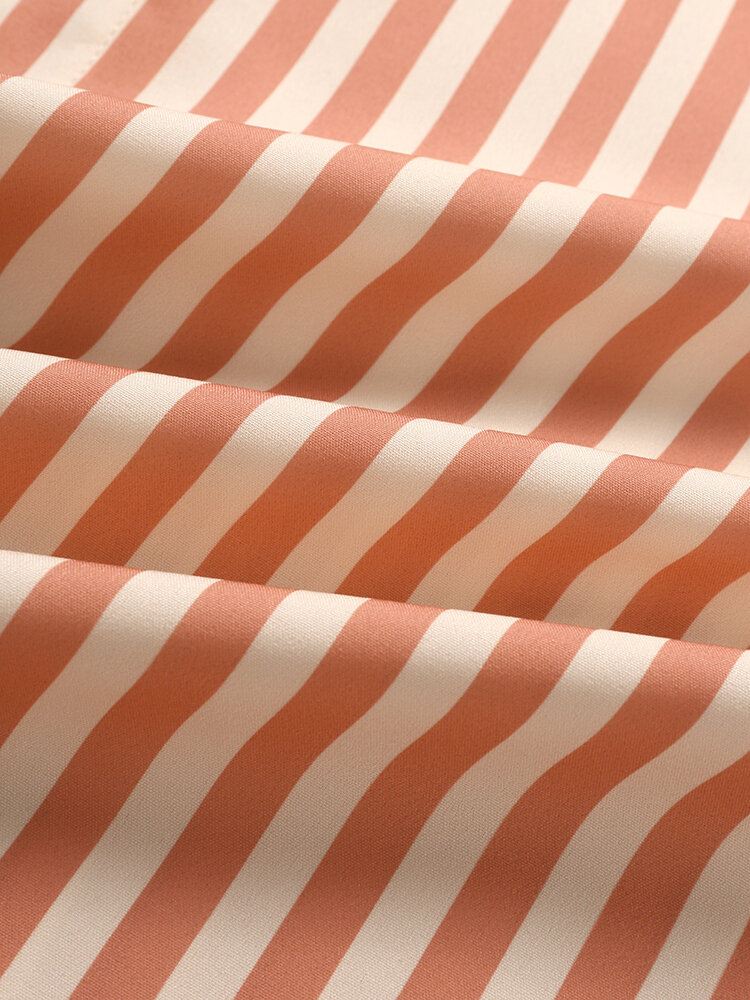Miesten Script Striped Patchwork-lyhythihaiset Joulupaidat
