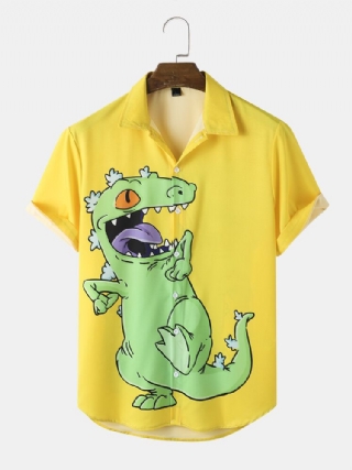 Miesten Vapaa-ajan Dinosauruksen Sarjakuvapaidat