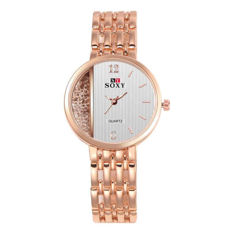 Kristalli Casual Style Naisten Rannekello Ainutlaatuinen Design Quartz Watch