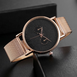 Muoti Urheilu Miesten Kellot Täysmetalliseoskotelo Ranneke Matta Kellotaulu Vedenpitävä Chronograph Quartz Watch