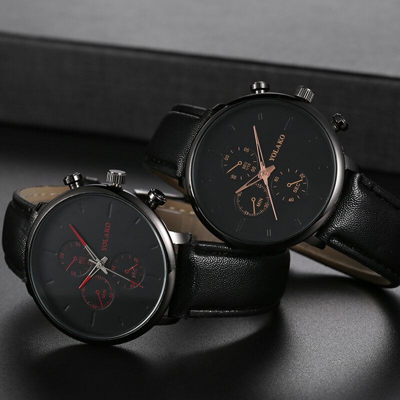 Rento Nahkaranneke Fahsion Miesten Business Watch Quartz Watch