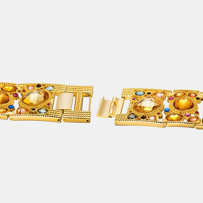 Rretro Fashion Crystal Diamond Suqart Naisten Mekko Naisten Kello Kvartsikello