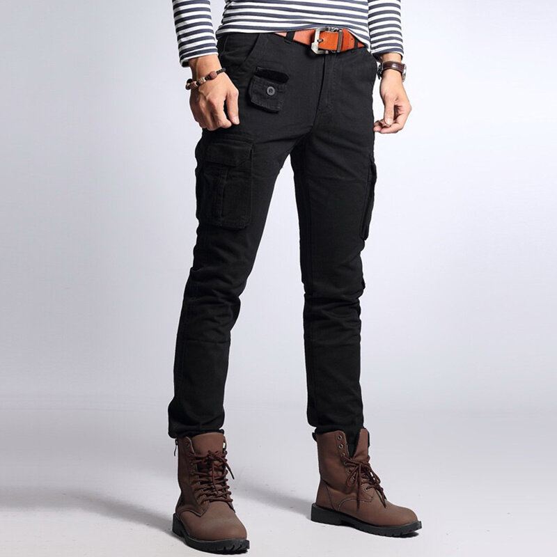 Miesten Muoti Cargo Pants Multi Pockets Outdoor Housut