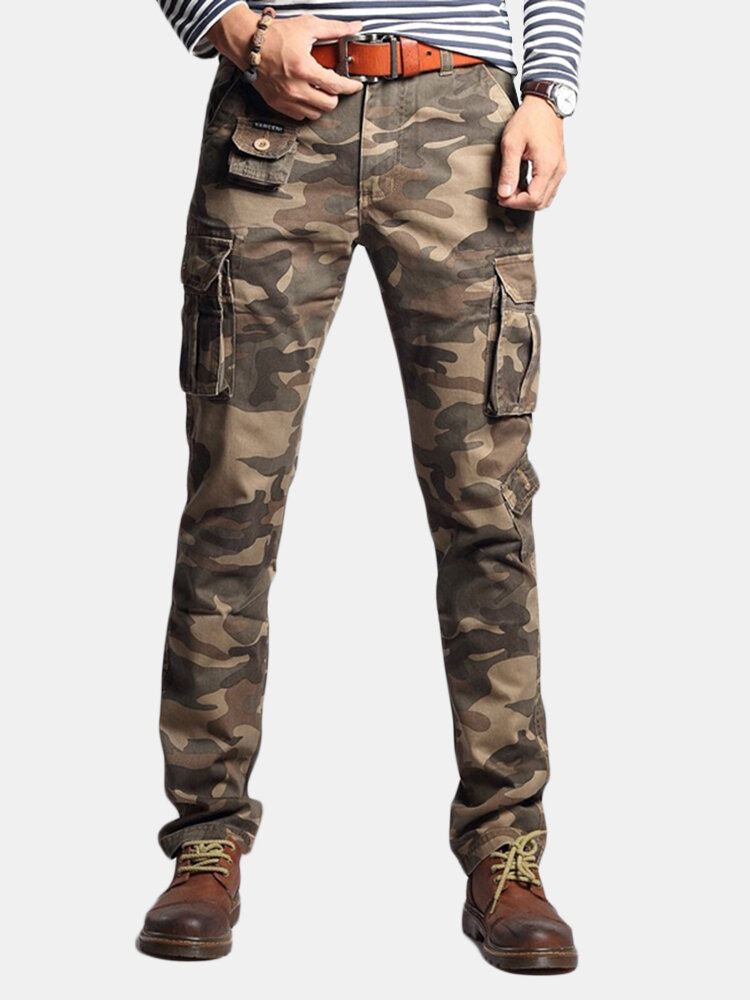 Miesten Muoti Cargo Pants Multi Pockets Outdoor Housut