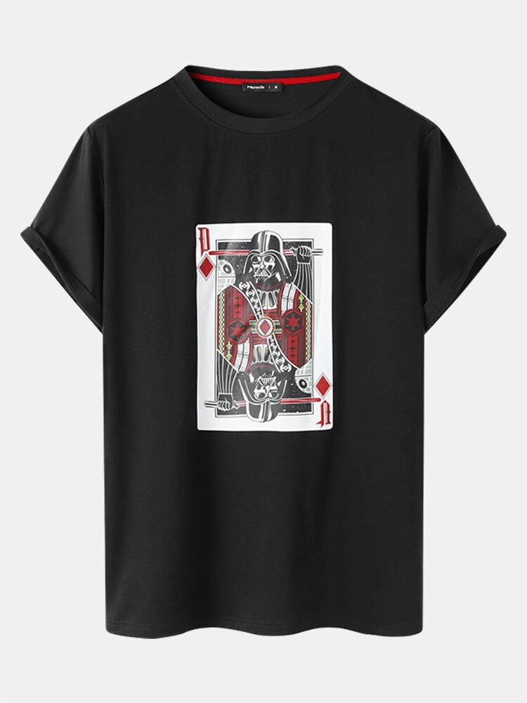 Miesten Pokeriprintti Star War Short Kaksiosaiset Rento Puvut