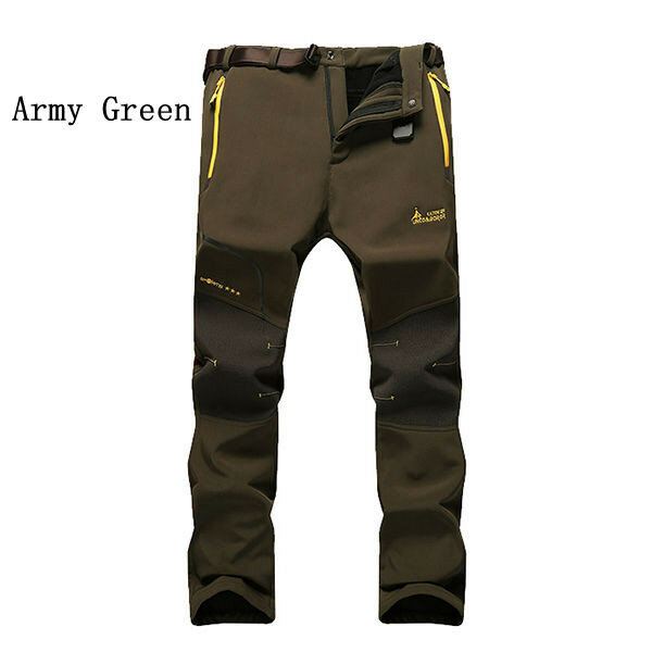 Miesten Ulkoilu Joustavat Housut Rennot Vedenpitävät Lämmin Paksu Soft Shell Lovers Assault Pants