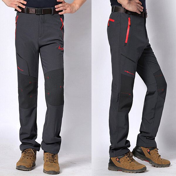 Miesten Ulkoilu Joustavat Housut Rennot Vedenpitävät Lämmin Paksu Soft Shell Lovers Assault Pants