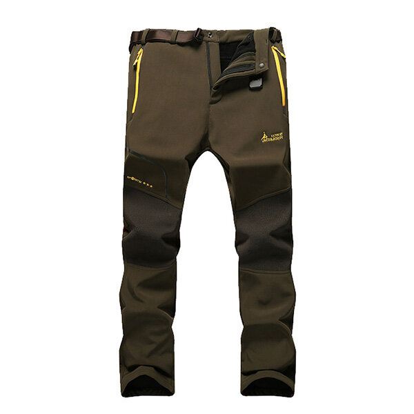 Miesten Ulkoilu Joustavat Housut Rennot Vedenpitävät Lämmin Paksu Soft Shell Lovers Assault Pants
