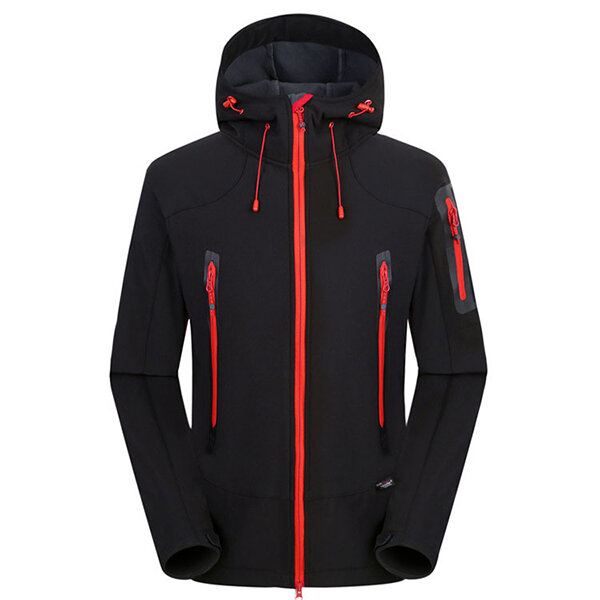 Vedenpitävä Tuulenpitävä Fleece Soft Shell Ulkoilutakki