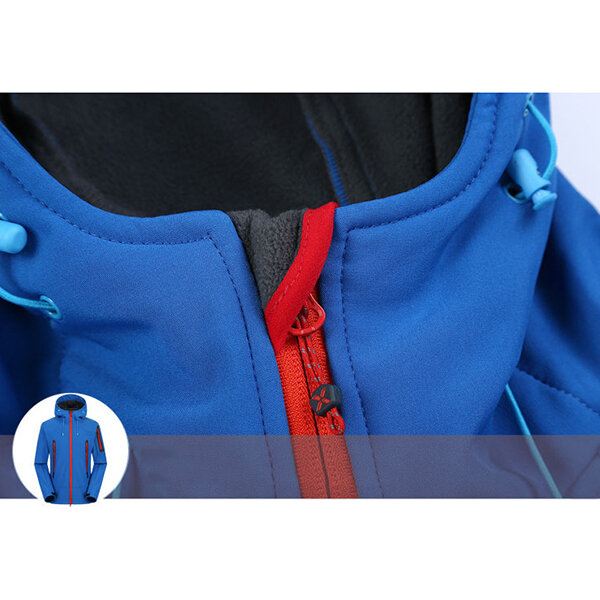 Vedenpitävä Tuulenpitävä Fleece Soft Shell Ulkoilutakki