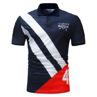 Fashion Stripe Kirjaimia Painetut Muoti Topit T-paidat