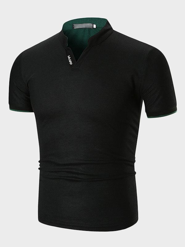 Miesten Uudet Nuorten Muoti Loose Stand Collar Tide T-paidat