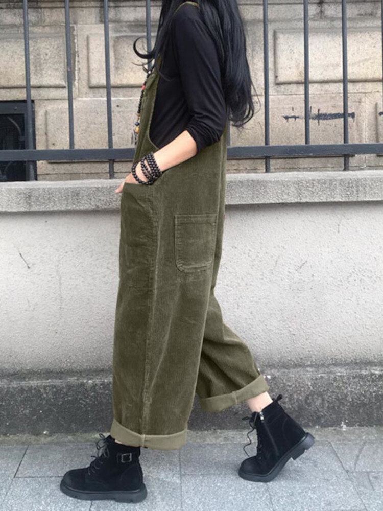 Vakosametti Retro Europe Solid Casual Pockets-haalari Naisille