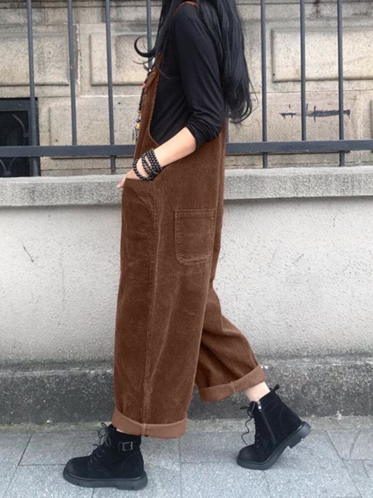 Vakosametti Retro Europe Solid Casual Pockets-haalari Naisille