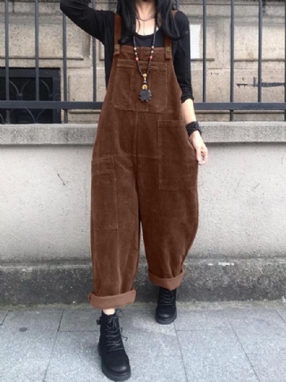 Vakosametti Retro Europe Solid Casual Pockets-haalari Naisille