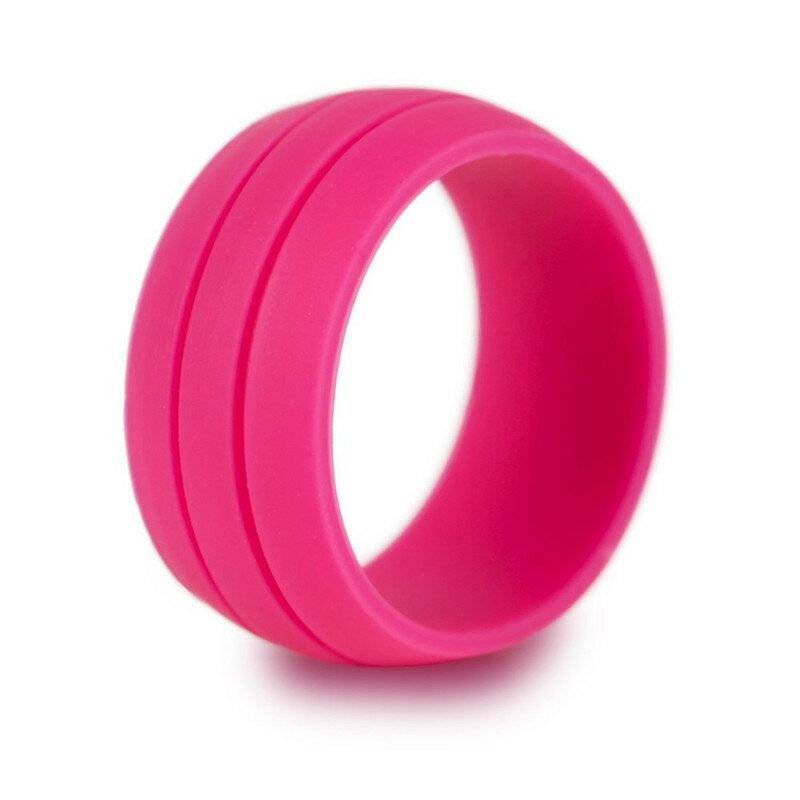 8.5 mm Trendikäs Värikäs Ympäristöllinen Silikonisormus Rento Unisex Tukkulahja Miehille Naisille