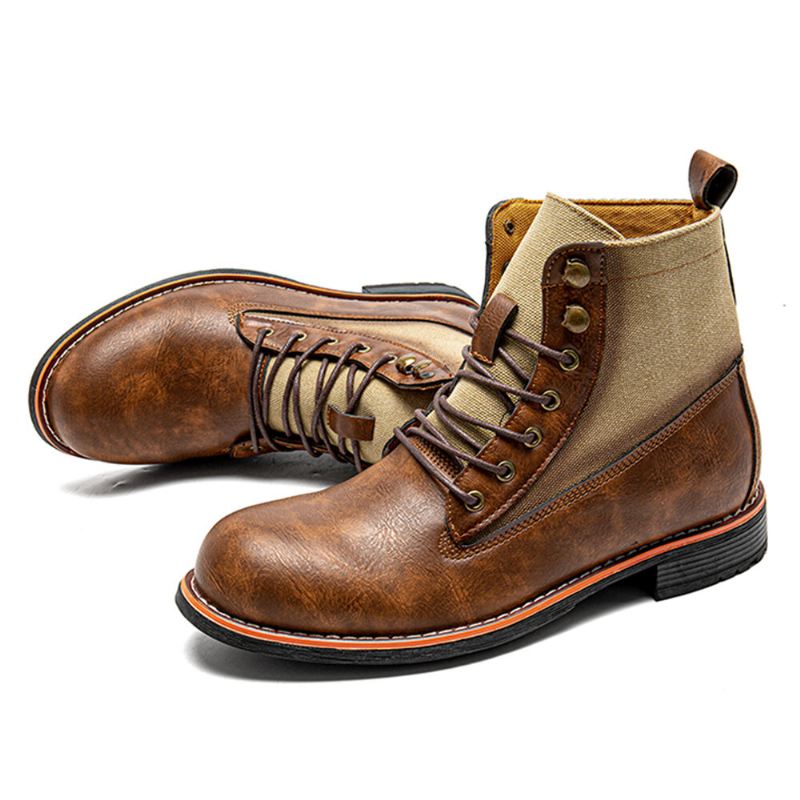 Miesten Retro Retro Liukumattomat Lyhyet Business Boots-saappaat