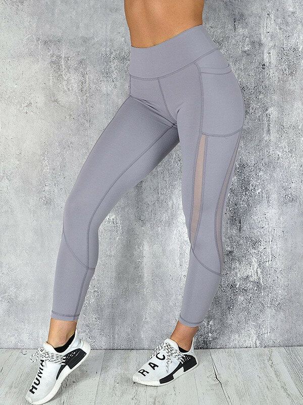 Rento Verkkoompelujooga Running Sport Ohuet Leggingsit