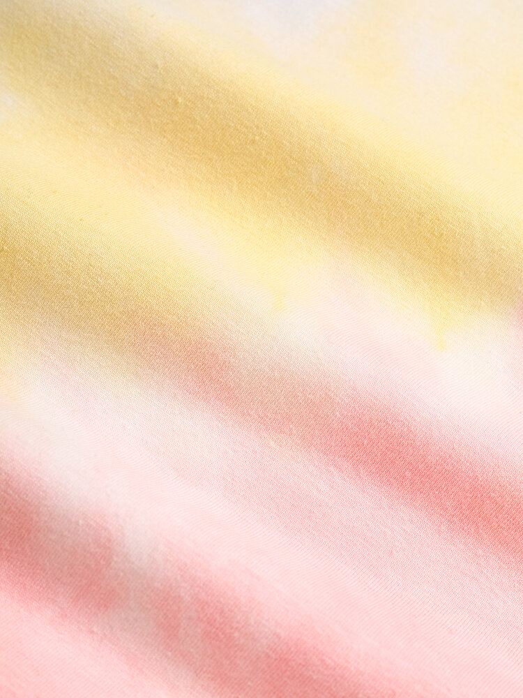 Miesten Hymysarjakuva Kukkakuvioiset Solmiovärjätty Puuvilla Lyhythihaiset T-paidat