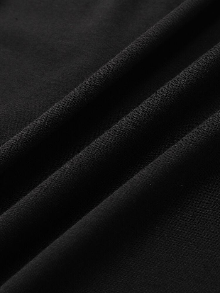 Miesten Shakkilaudan Pitkähihainen False Two Patchwork T-paita