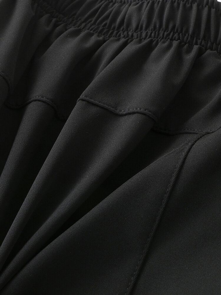 Miesten Camo Patchwork Nopeasti Kuivuva Elastinen Vyötärö Löysä Ulkojuoksu Urheilu Stretch Shortsit