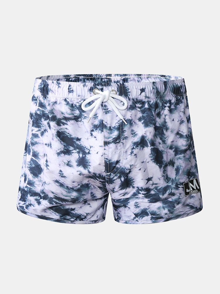 Miesten Printtikiristysnauha Quick Dry Hawaii Beach-uimahousut
