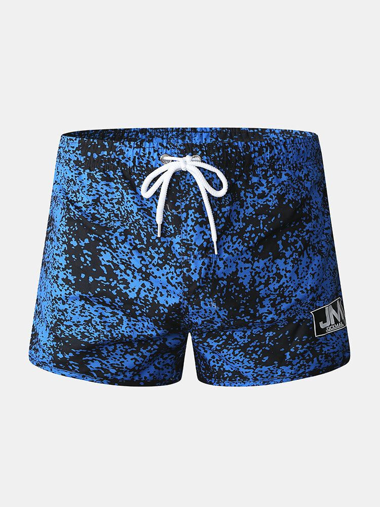 Miesten Printtikiristysnauha Quick Dry Hawaii Beach-uimahousut