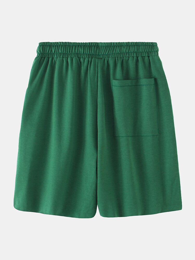 Miesten Yksiväriset Tarranauhat Tasku Hawaii Beach Board Shortsit
