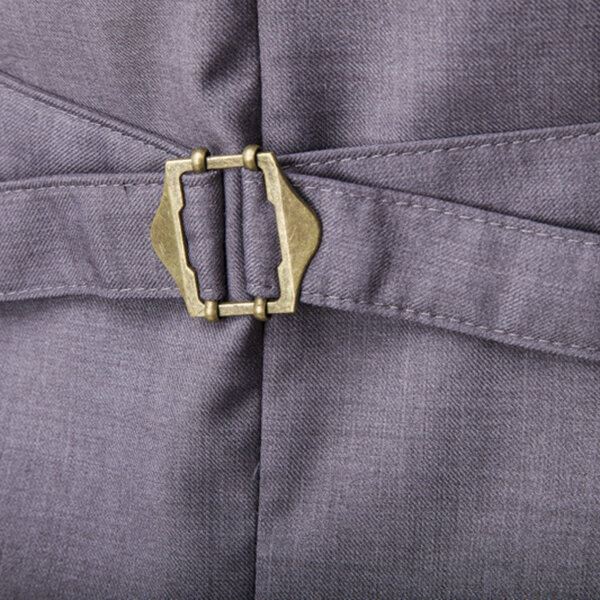 Miesten Brittiläiset Slim Fit Business Fashion Rento Kaksiriviset Liivit