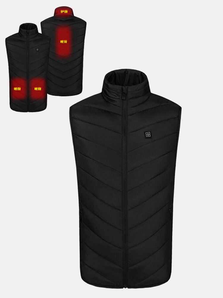 Miesten Naamiointi Vedenpitävät 4-osaiset Älykkäät Lämmitys Usb-virtalähteet Gilet-liivit