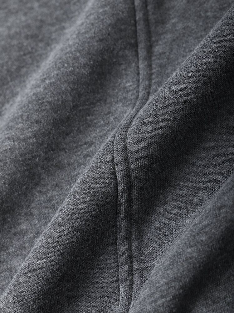Miesten Kiinteä Vetoketju Raglan Sleeve Design Urheilullinen Huppari