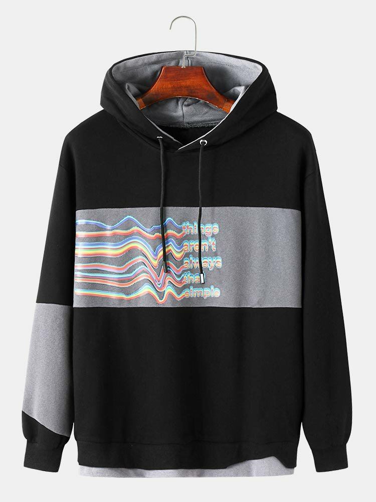 Miesten Patchwork Streetwear Muoti Rennot Hupparit