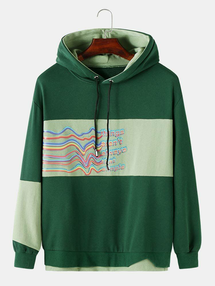 Miesten Patchwork Streetwear Muoti Rennot Hupparit