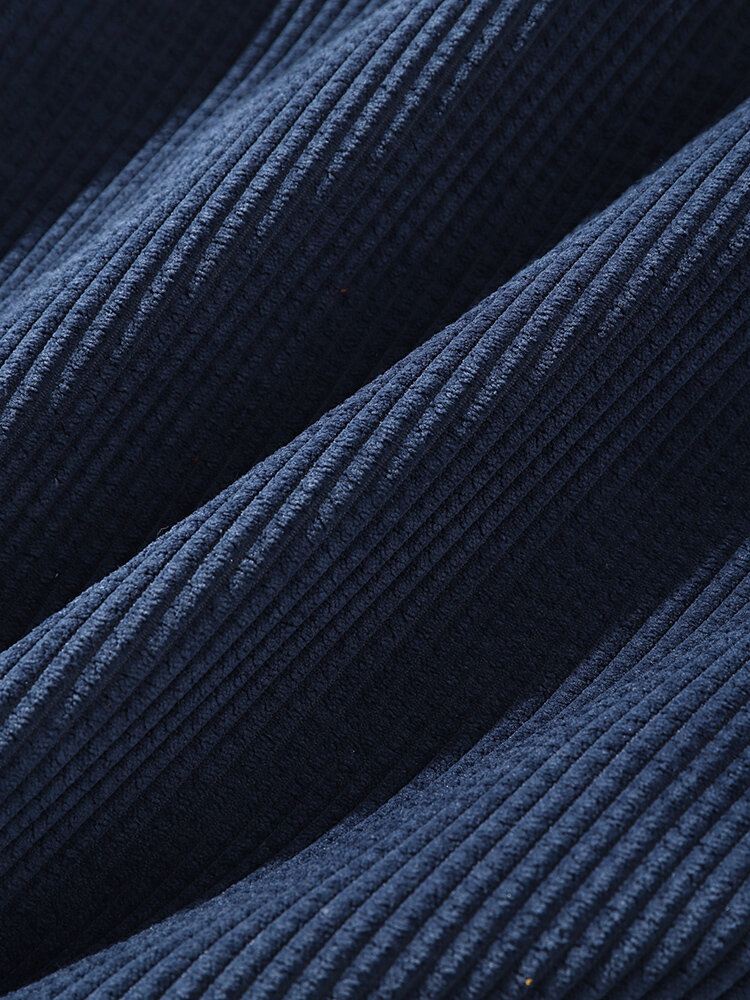 Miesten Preppy Style Color Block Puolivetoketju Vakosamettihupullinen Villapaita