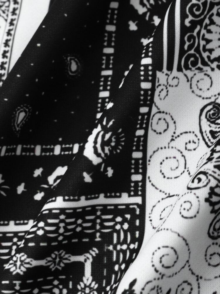 Miesten Retro Paisley Etninen Kontrasti Etutasku Kiristysnyörillä Hupparit
