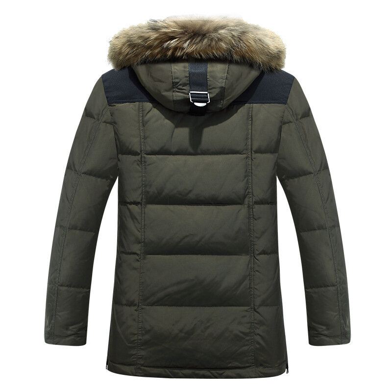 Miesten Talvi Paksu Lämmin Tuulenpitävä Untuvatakki Outdoor Parka
