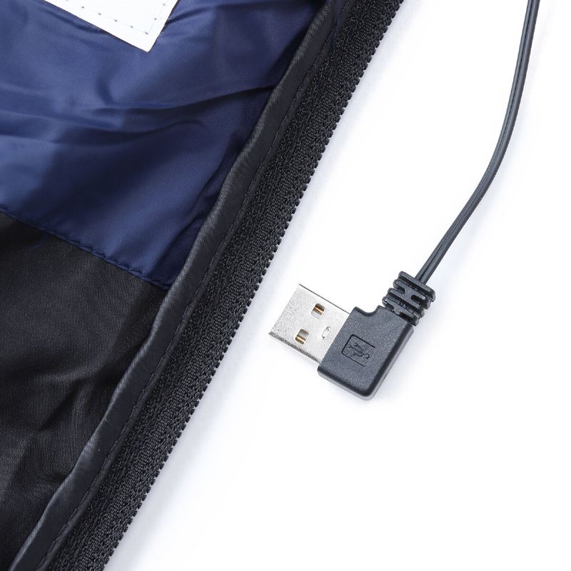 Miesten Usb Sähkölämmitteinen Liivi Talvilämmitys Lämpötakki Takki Lämmitin