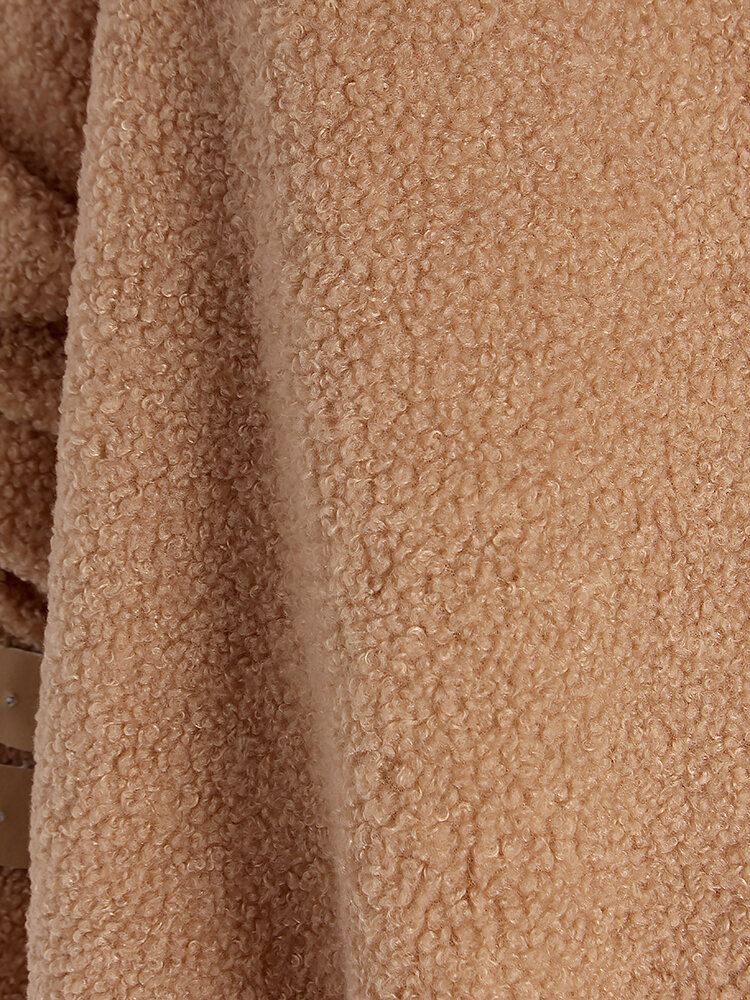 Fleece-kaulus Kiinteät Paksut Takit