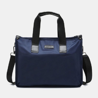 Miesten Nylon Vedenpitävä 14 Tuuman Kannettavan Tietokoneen Laukku Monikerroksinen Salkut Käsilaukku Crossbody Laukku