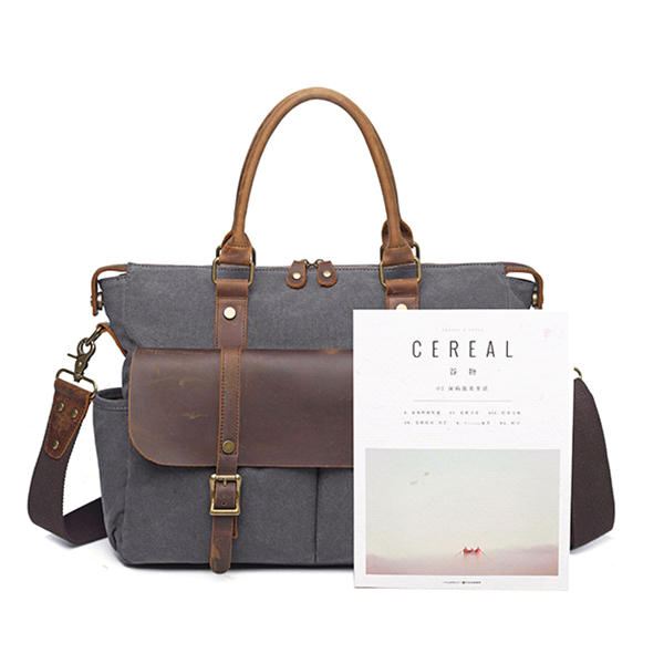 Miesten Ulkoilumatkalaukku Vintage Crossbody-olkalaukku Canvas-muotoilijalaukku