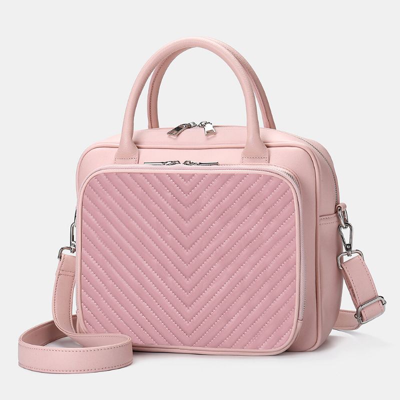 Naisten Design-raidallinen Kannettavan Tietokoneen Laukku Crossbody Bag-käsilaukku